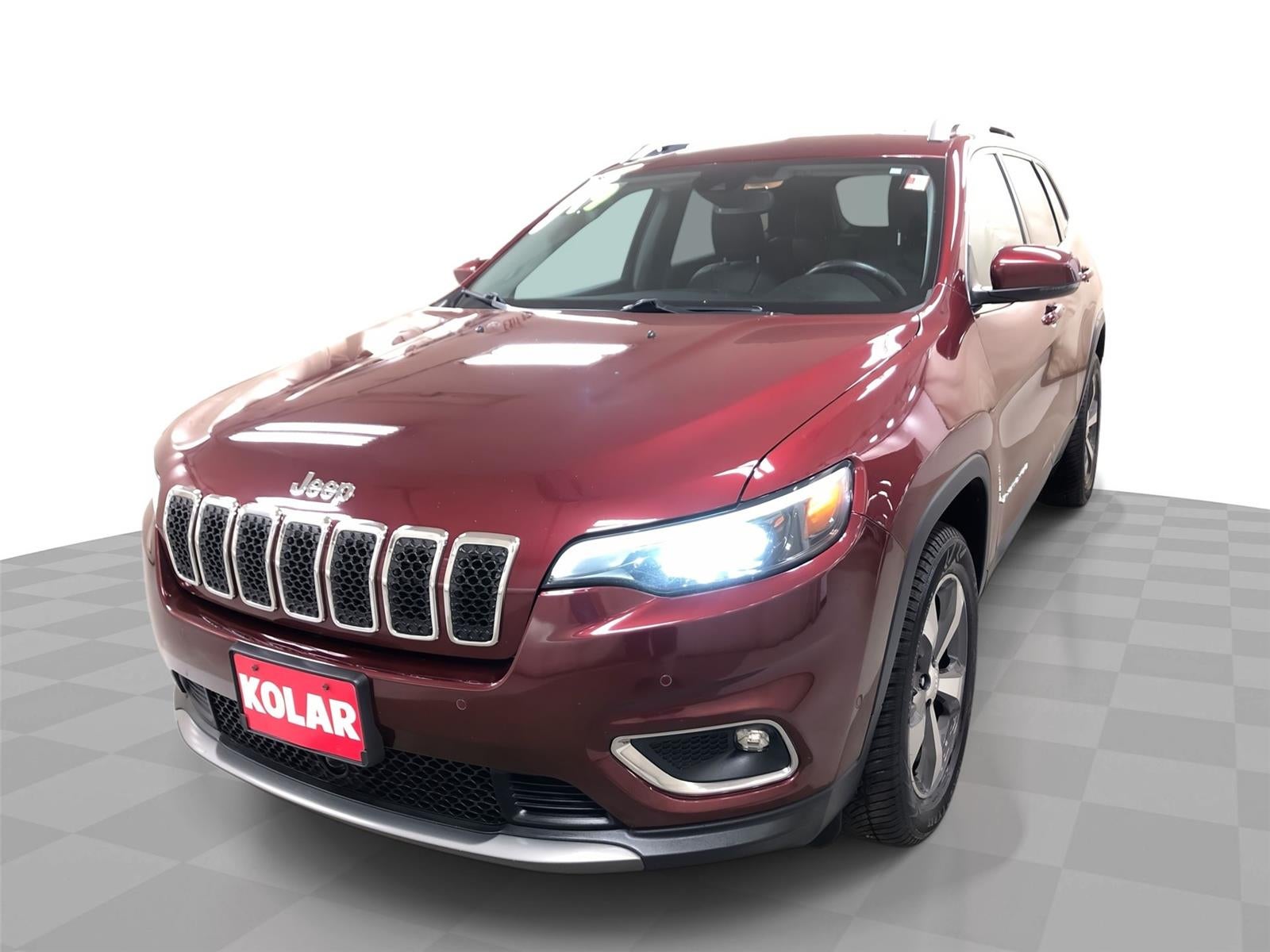 2019 Jeep Cherokee Limited 4x4 in Red — front three-quarter view