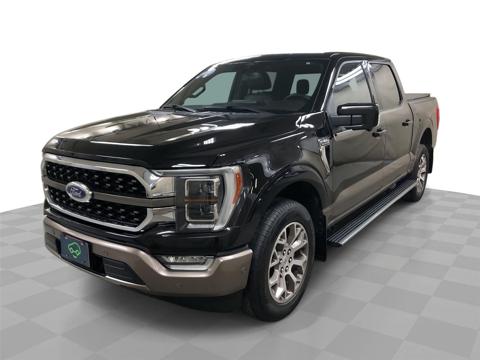 2021 Ford F-150 King Ranch in Brown — front three-quarter view
