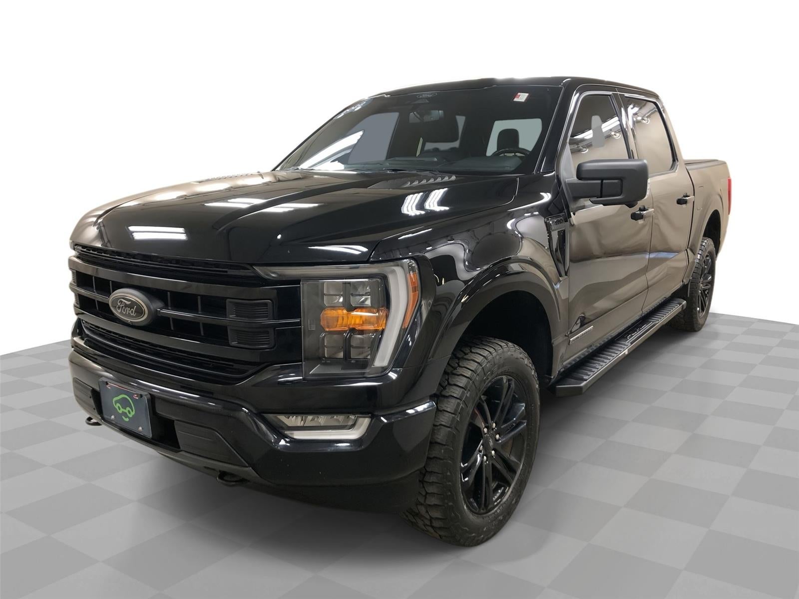2022 Ford F-150 XLT in Black — front three-quarter view