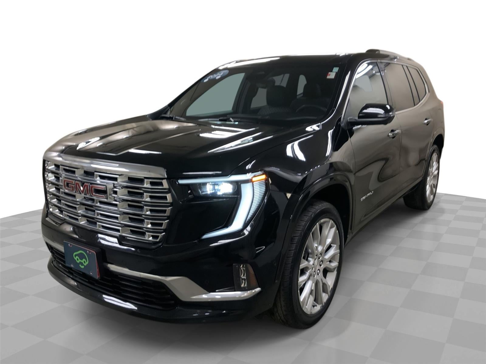 2024 GMC Acadia Denali in Ebony Twilight Metallic — front three-quarter view