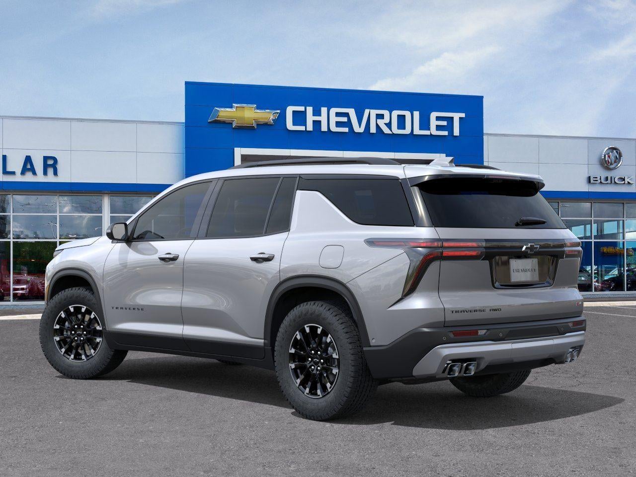 2026 Chevrolet Traverse — rear three-quarter view