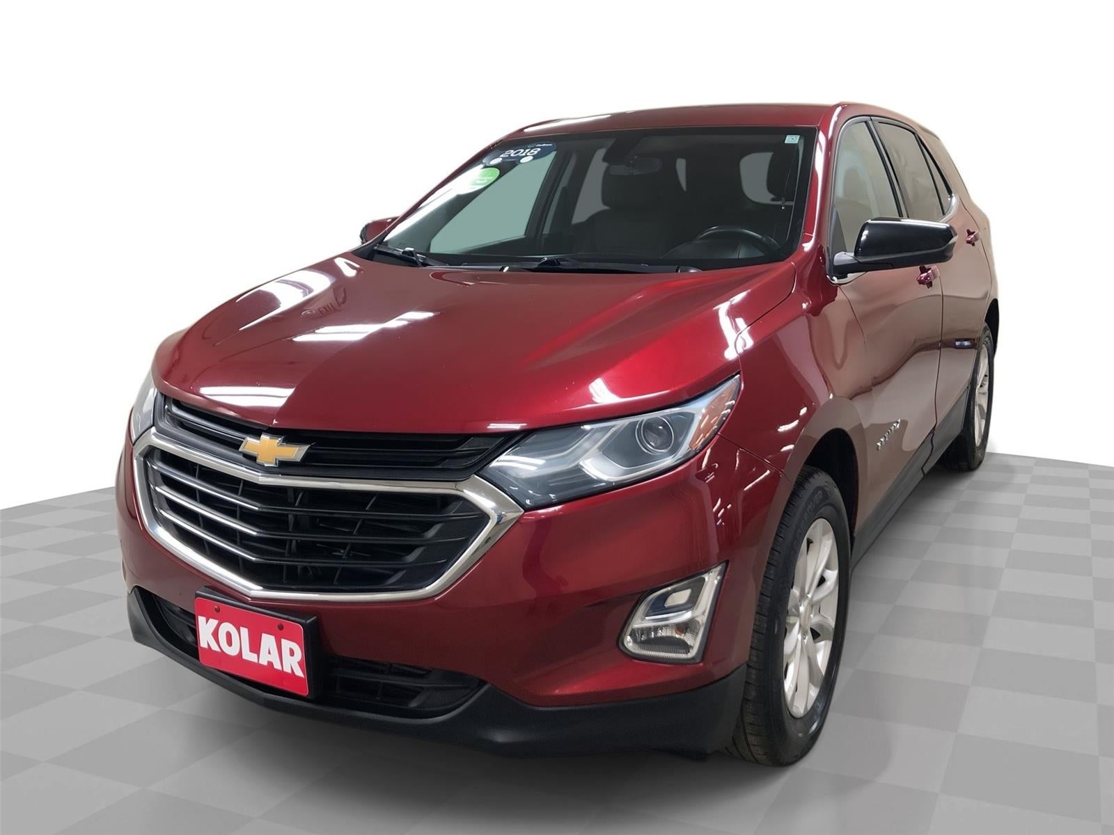 2018 Chevrolet Equinox LT in Cajun Red Tintcoat — front three-quarter view