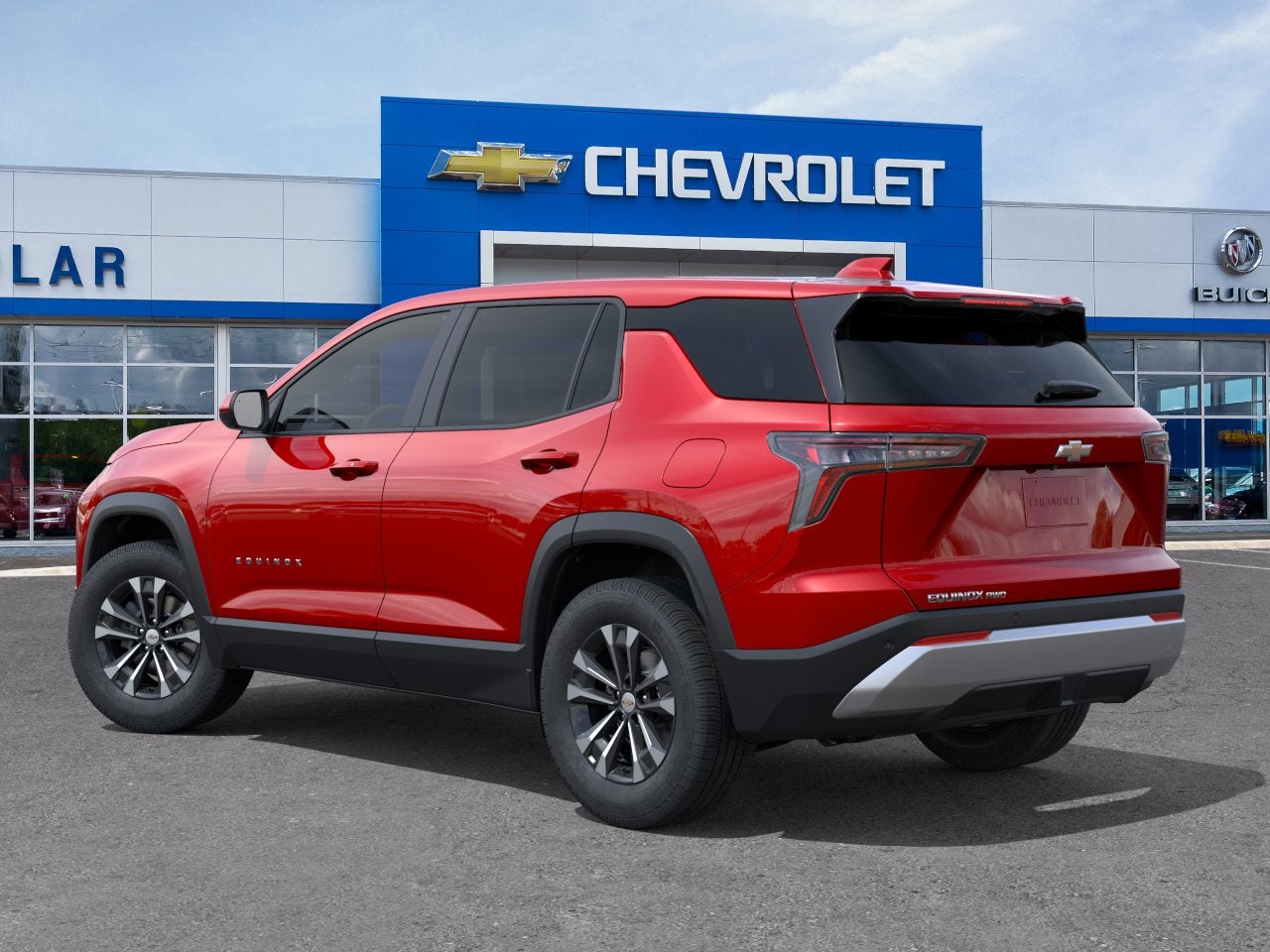 2027 Chevrolet Equinox — rear three-quarter view