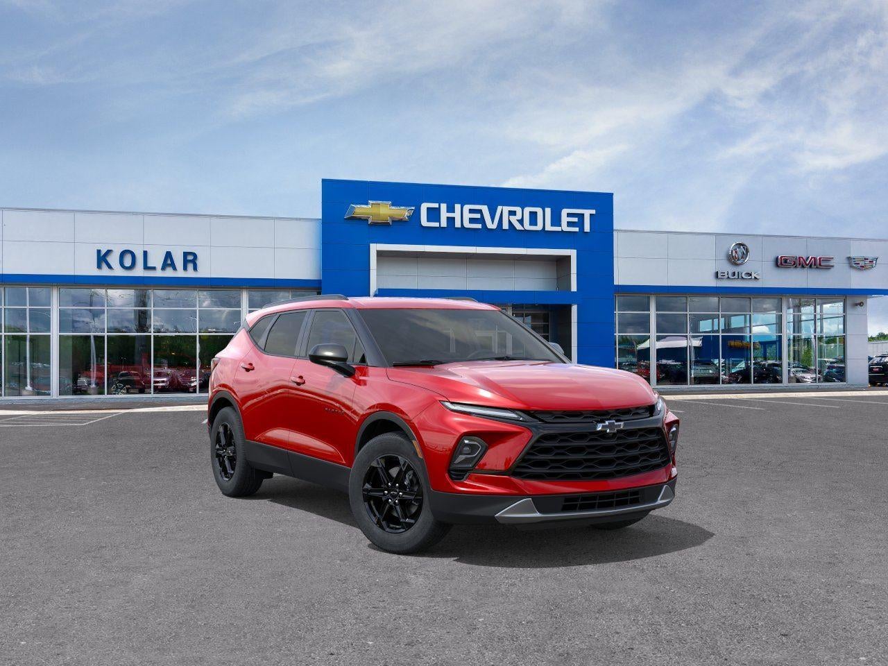 2026 Chevrolet Blazer 2LT in Radiant Red Tintcoat — front three-quarter view