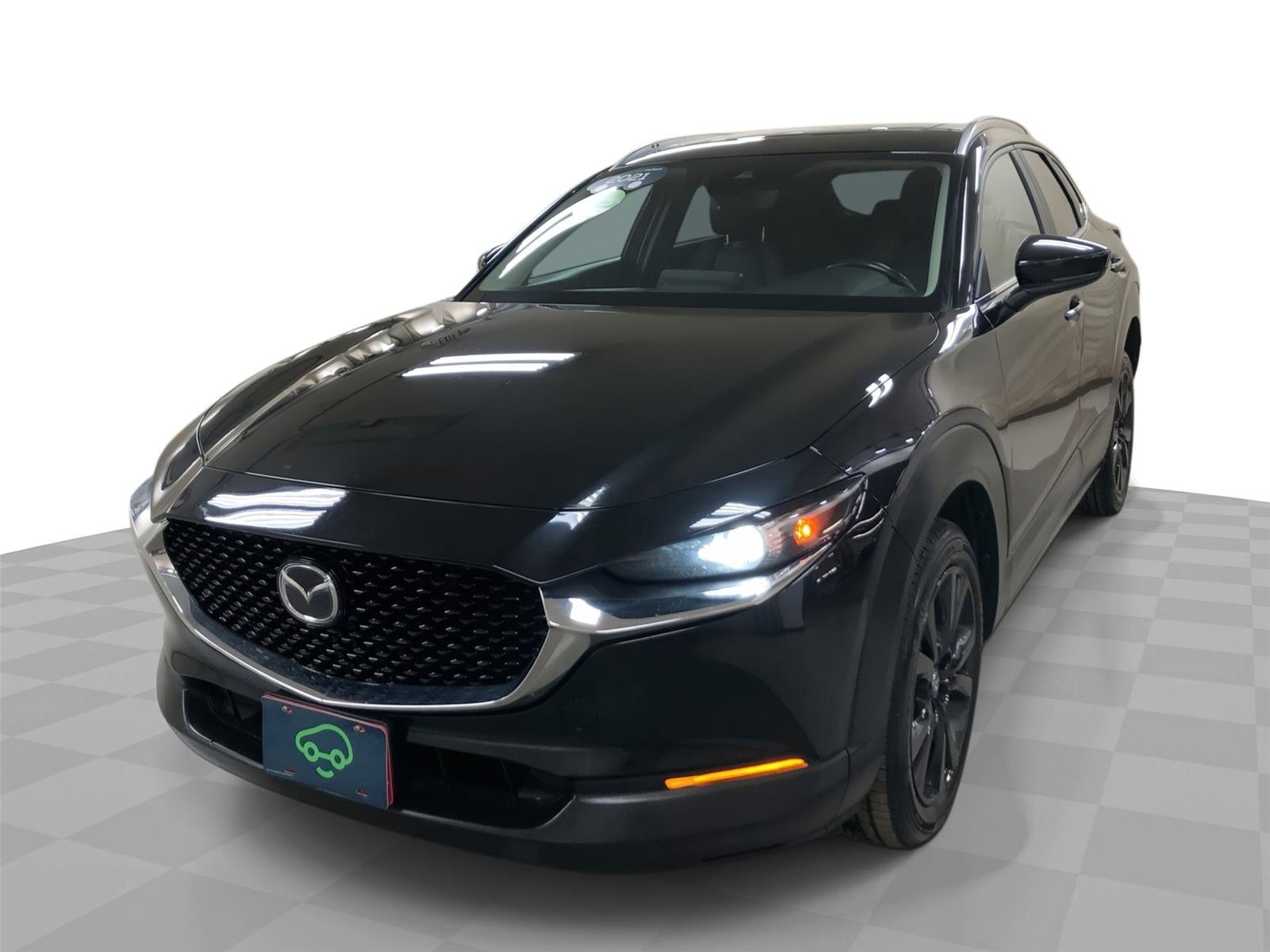 2021 Mazda Mazda CX-30 2.5 Turbo in Black — front three-quarter view