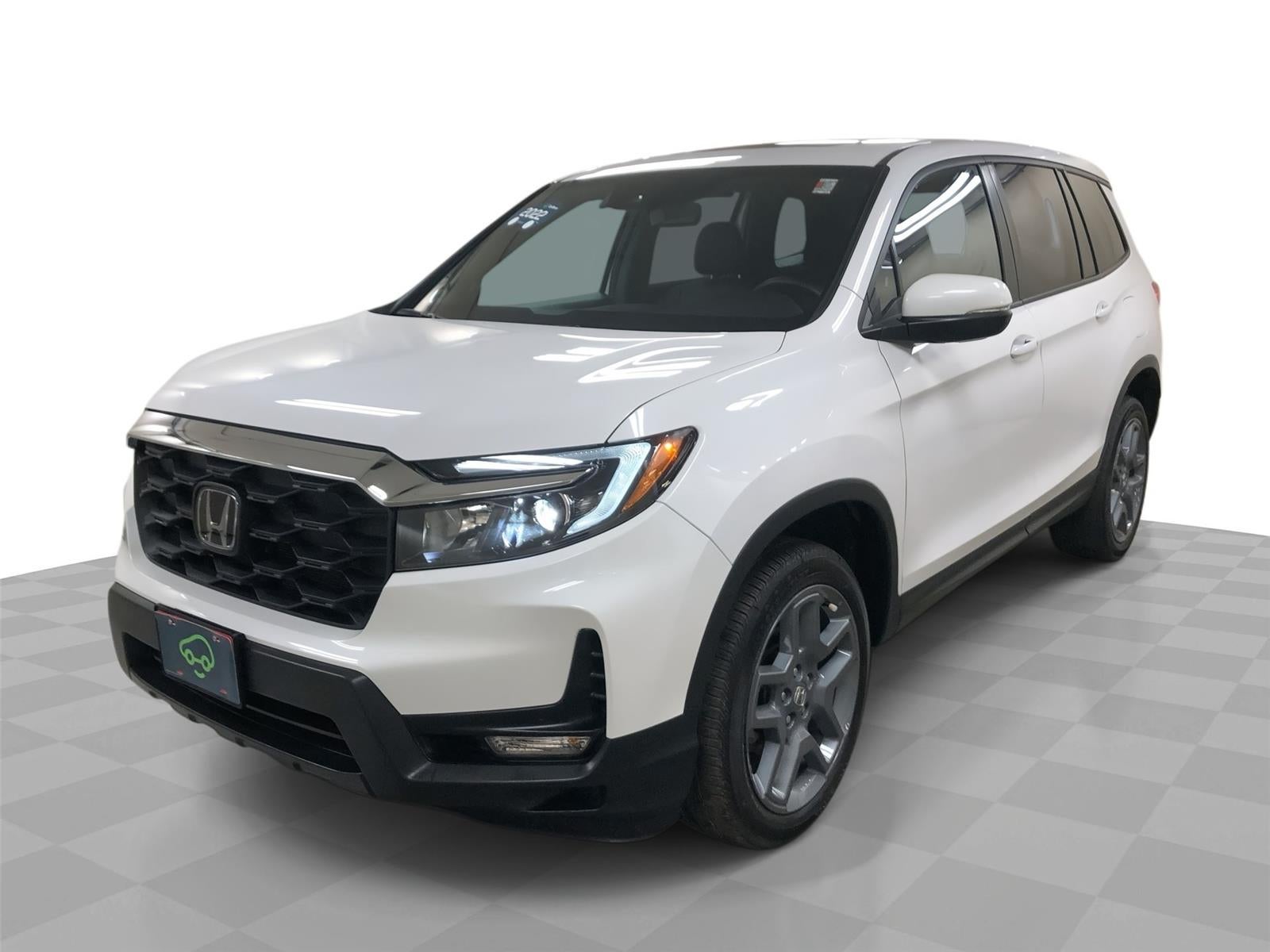 2022 Honda Passport AWD EX-L in White — front three-quarter view