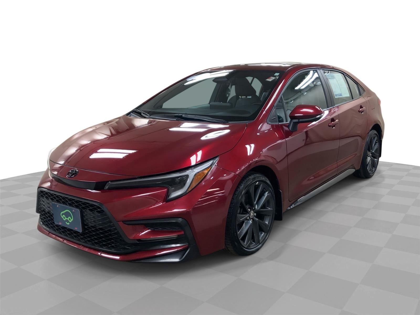 2024 Toyota Corolla SE in Red — front three-quarter view